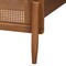 Baxton Studio Gardwin Mid-Century Modern Ash Walnut Finished Wood King Size Platform Bed 235-12778-ZORO - alternate 4